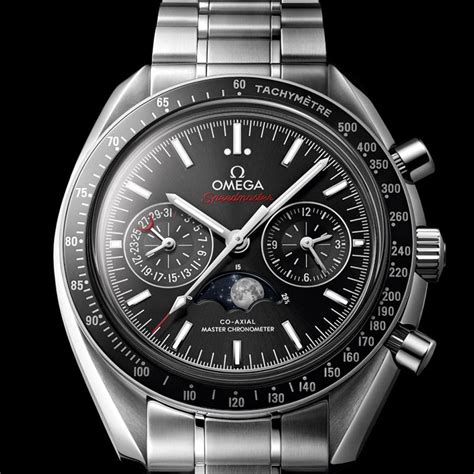 speedmaster moonwatch omega co-axial chronograph 44.25 mm|moonphase Speedmaster chronograph.